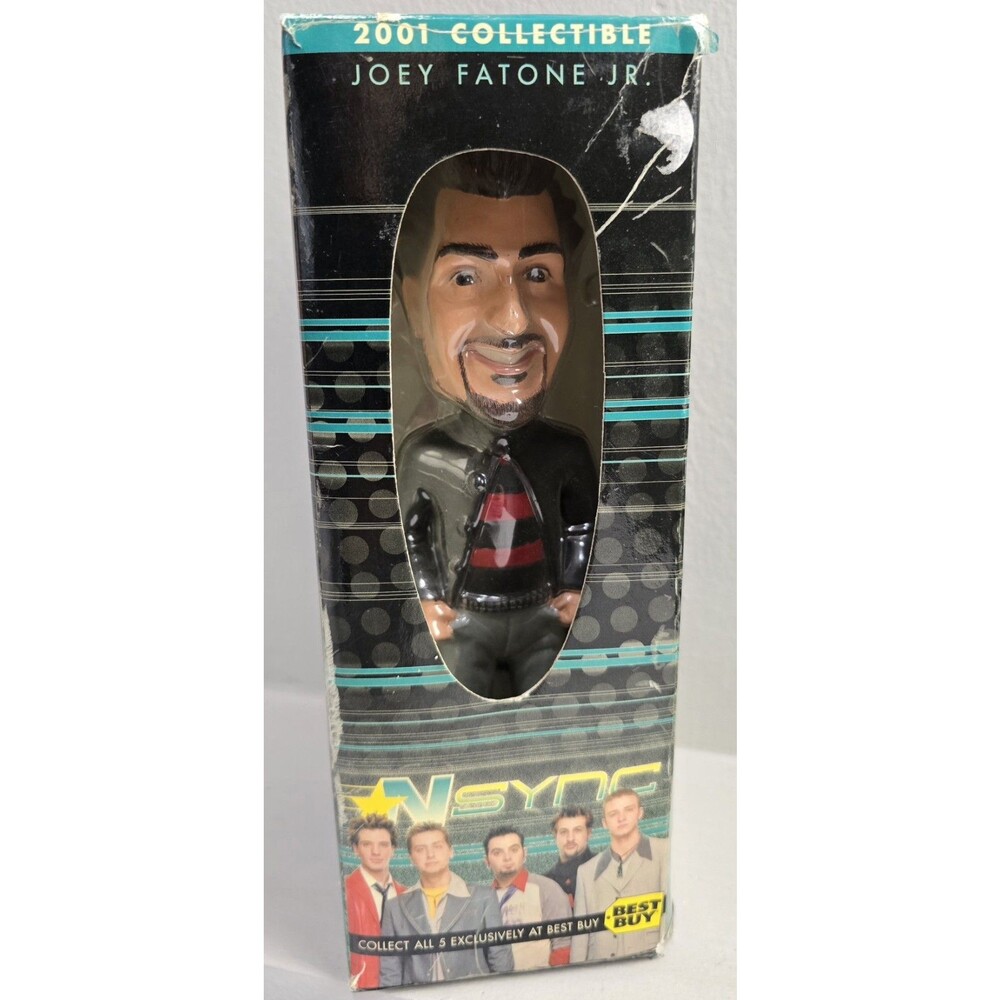 N SYNC Joey Fatone Jr. Bobble Head Doll 8-inch Best Buy Exclusive 2001 NSYNC Box - Picture 7 of 7
